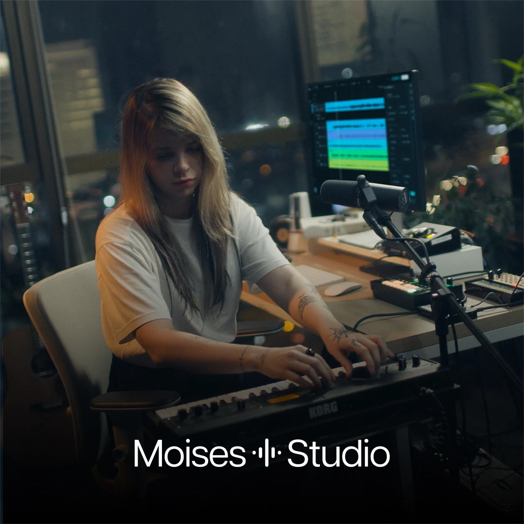 Музыкальная сессия для совместной работы в Moises Studio